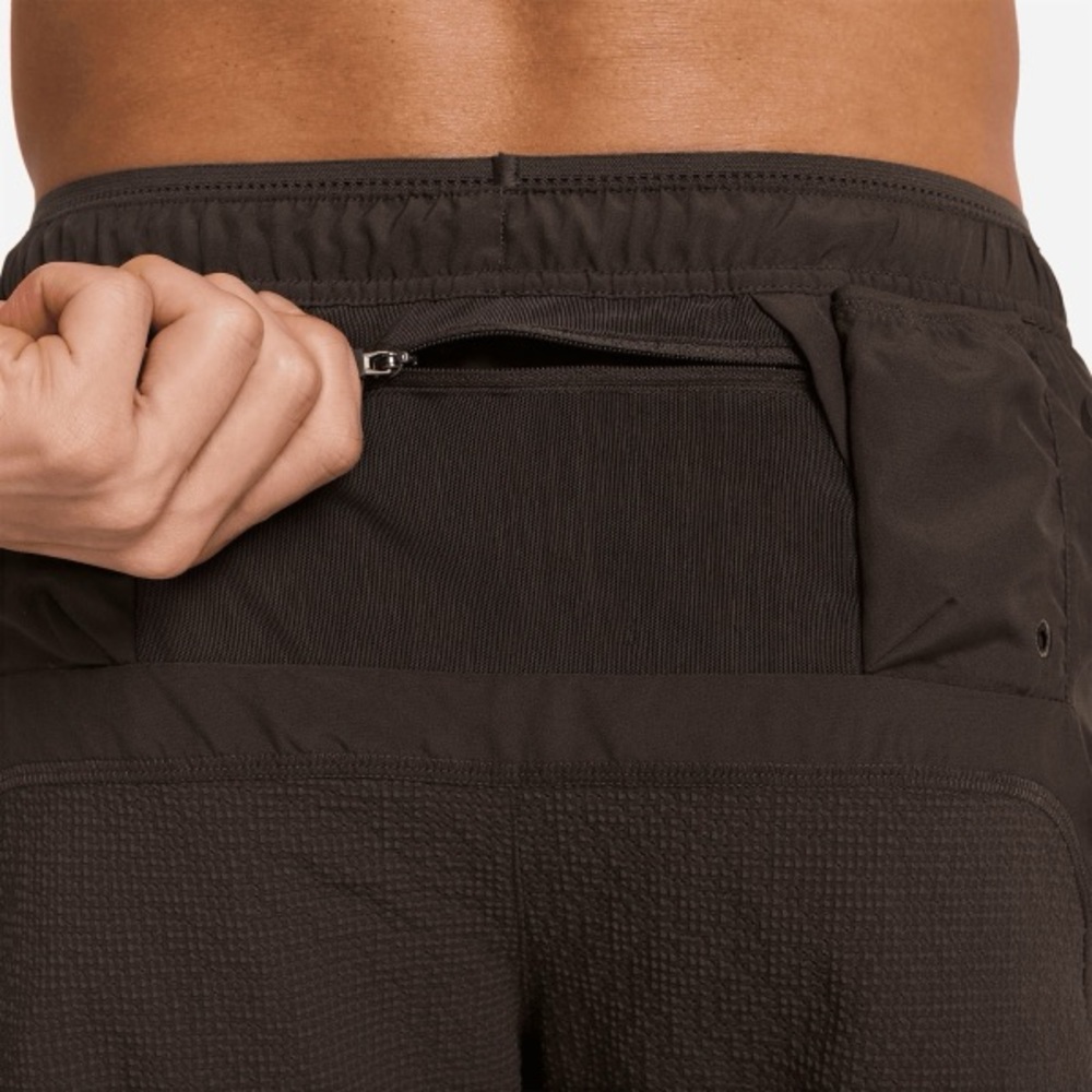 Nike Dri-Fit ADV Run 5" Brief Lined Running Shorts Brown Mens Size M HV2008-237 - Picture 3 of 6
